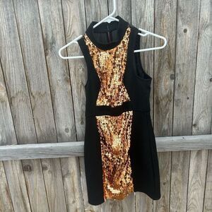 Sequin dress sleeveless mini size 0
